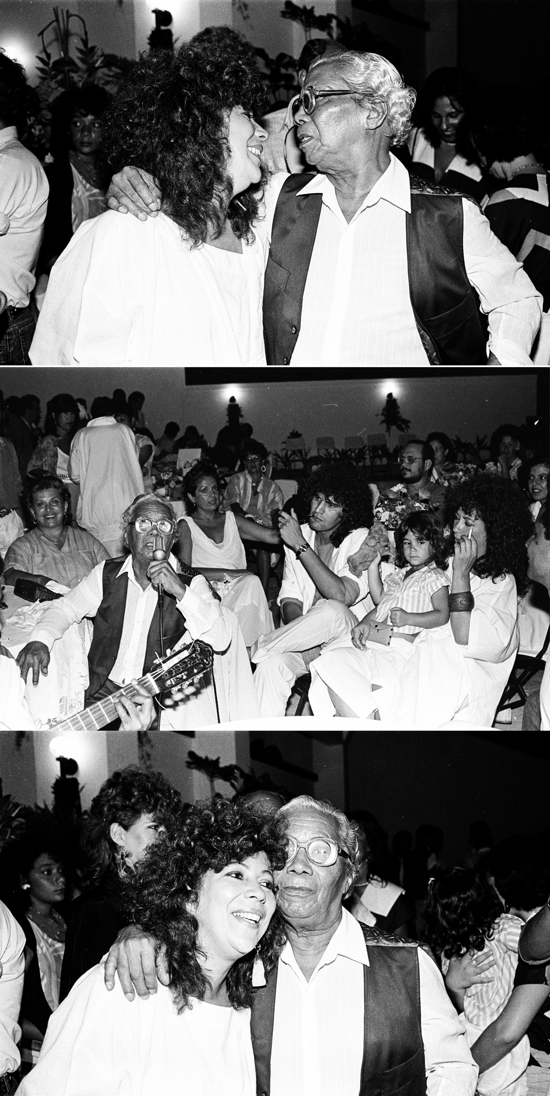 Beth Carvalho com Nelson do cavaquinho em cena do document&aacute;rio Andan&ccedil;a