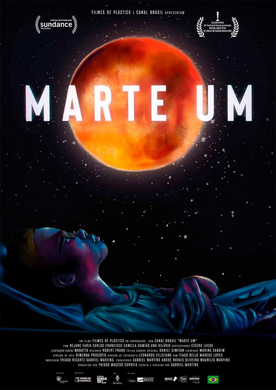Cartaz de divulga&ccedil;&atilde;o do filme Marte Um.