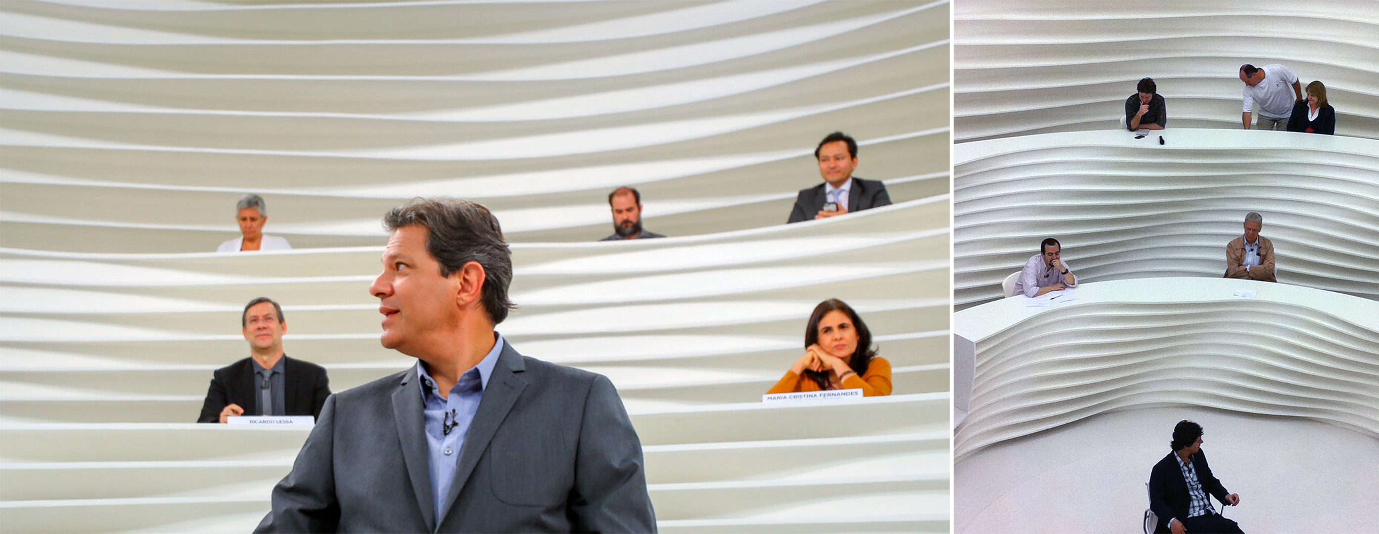 O programa cl&aacute;ssico da TV Cultura, RODA VIVA, na vers&atilde;o que ficou no ar por oito anos.