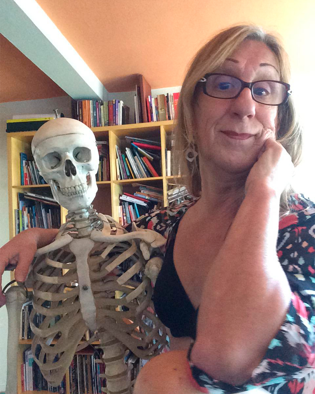 Selfie tirada pela Laerte.