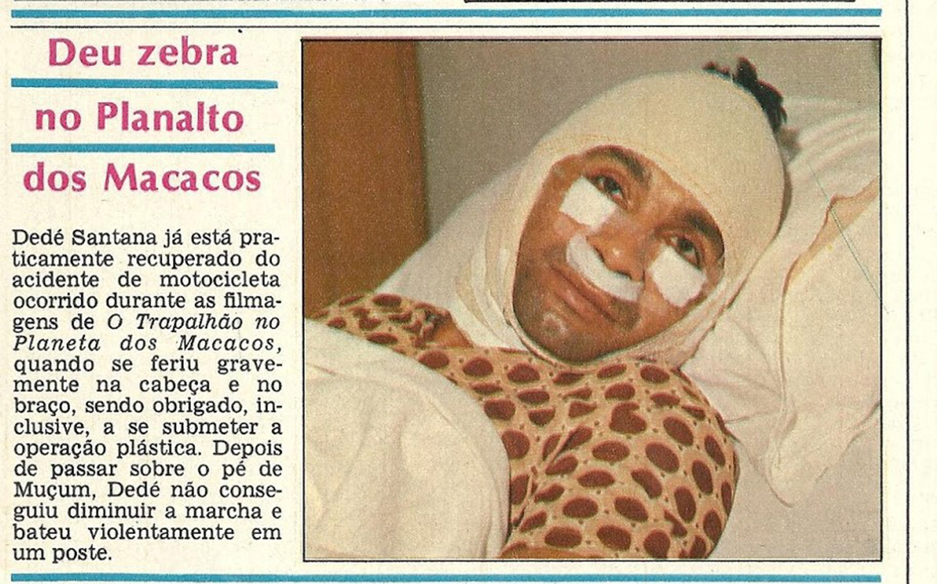 Novembro de 1976 - S&eacute;timo C&eacute;u - Acidente com Ded&eacute; Santana