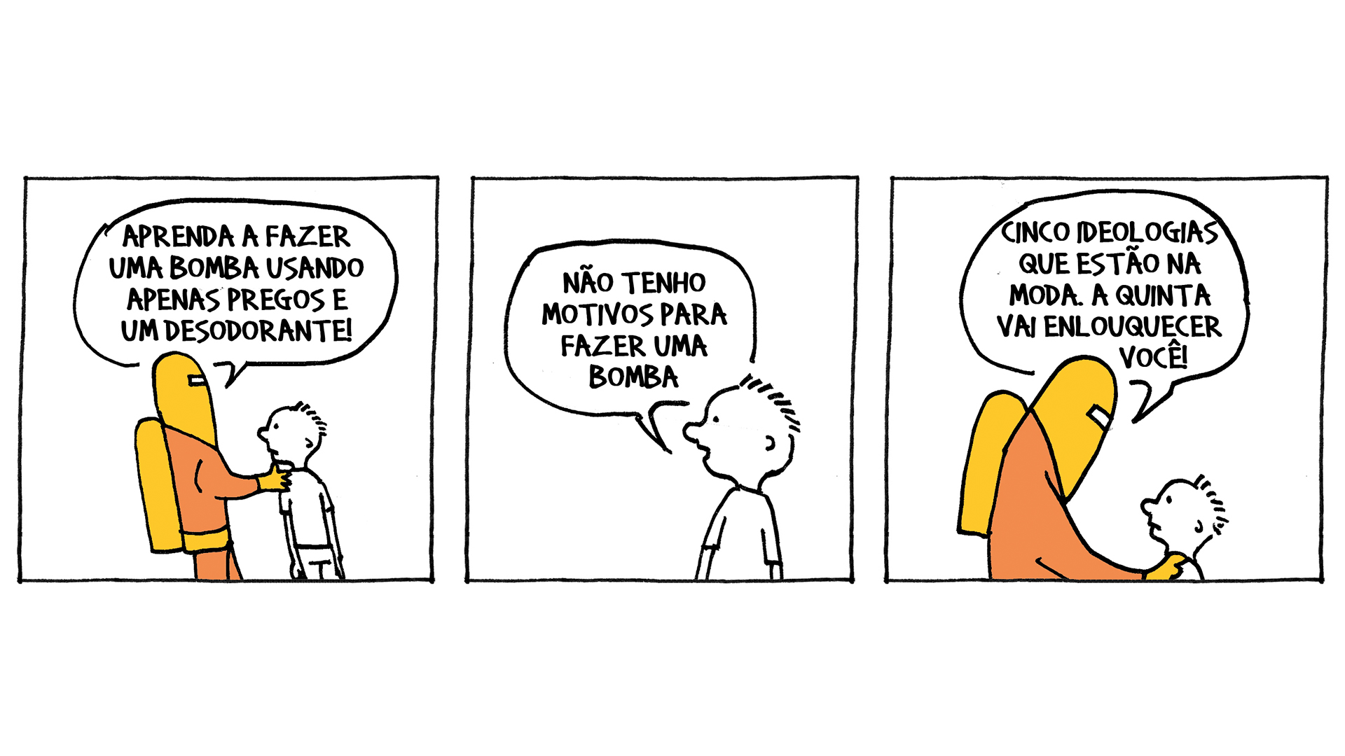Tira do quadrinista Andr&eacute; Dahmer.