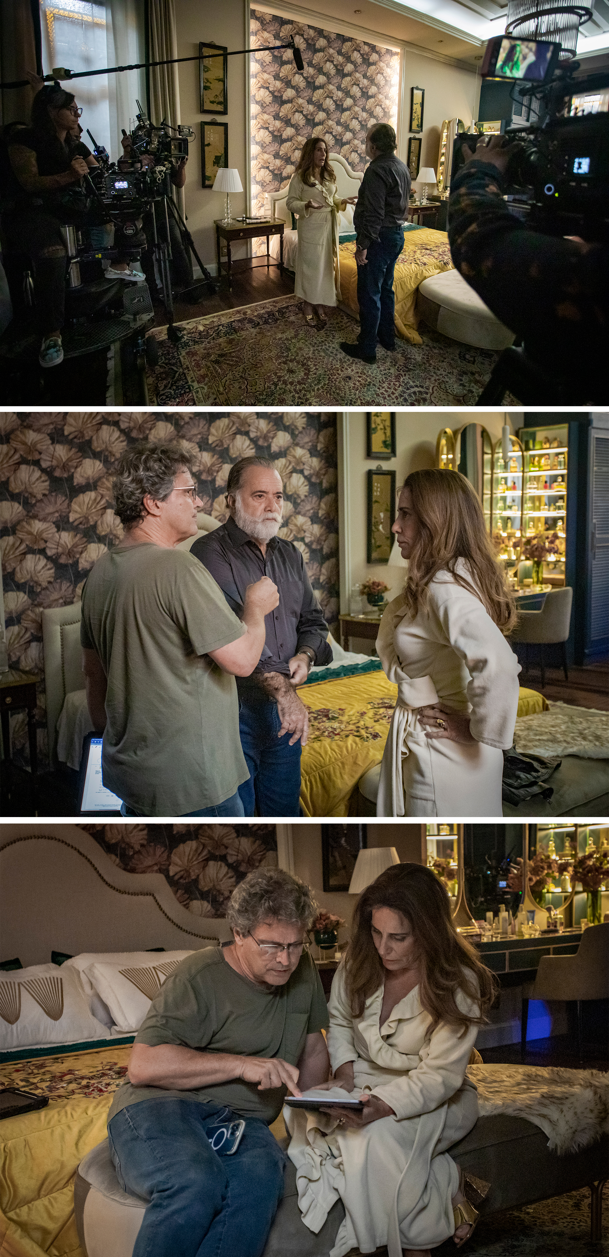 bastidores de grava&ccedil;&otilde;es da novela Terra e Paix&atilde;o