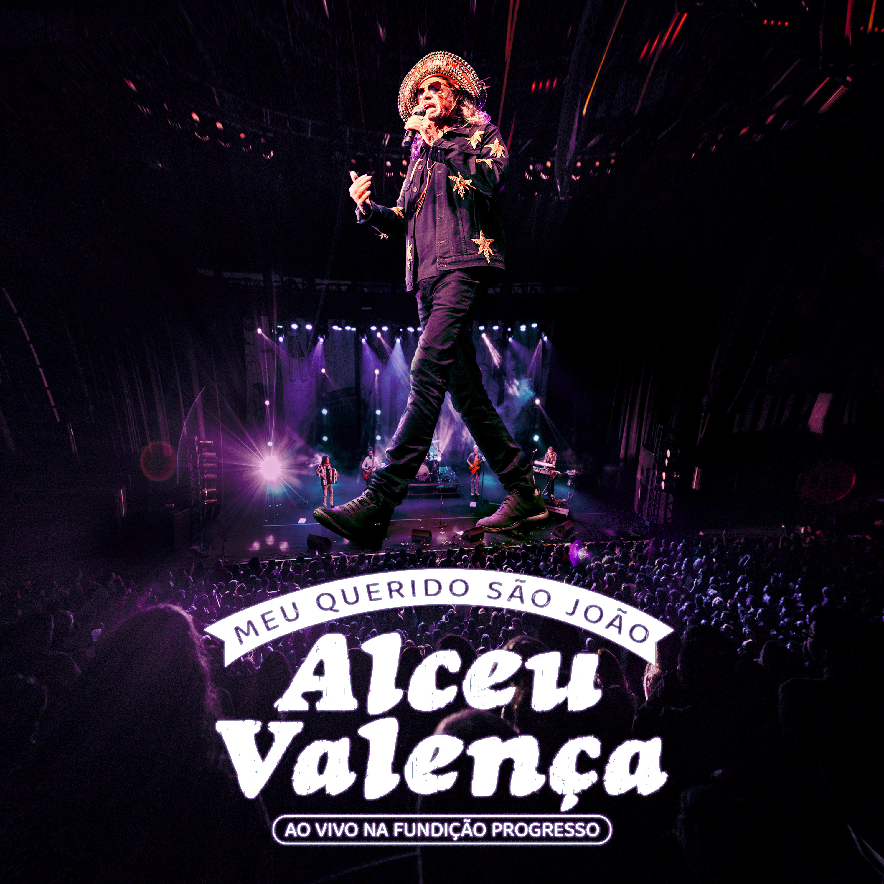 Cartaz de divulga&ccedil;&atilde;o do show de Alceu Valen&ccedil;a na Fundi&ccedil;&atilde;o.