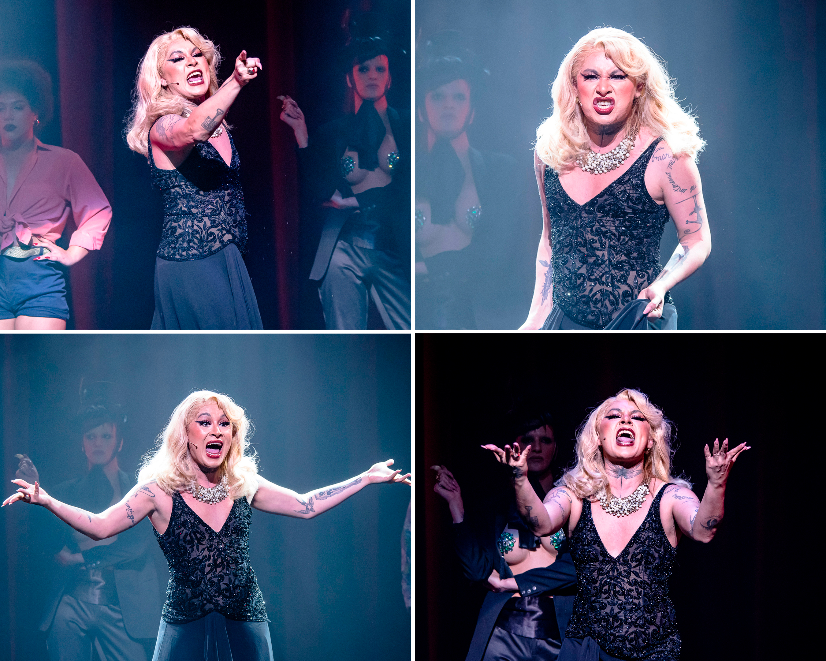 Ver&oacute;nica Valenttino interpretando Brenda Lee no espet&aacute;culo 