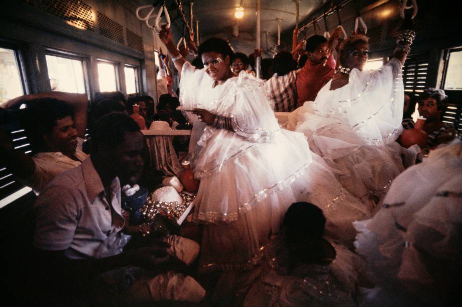 Carnaval no trem, Rio de Janeiro-RJ (1985)