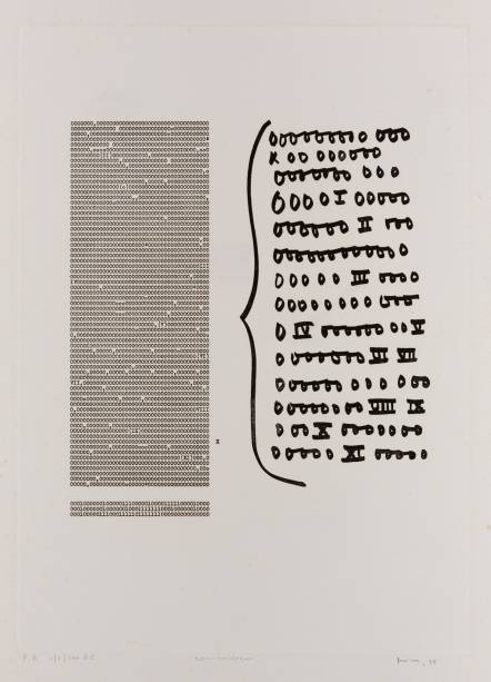 Mira Schendel, Sem título, 1975, gravura em metal, 50 x 70 cm