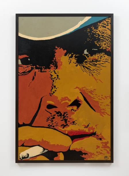 Geraldo de Barros Marlboro (1976)esmalte sobre offset a cores sobre papel colado sobre aglomerado e metal284,2 x 183,2 x 1,9 cm